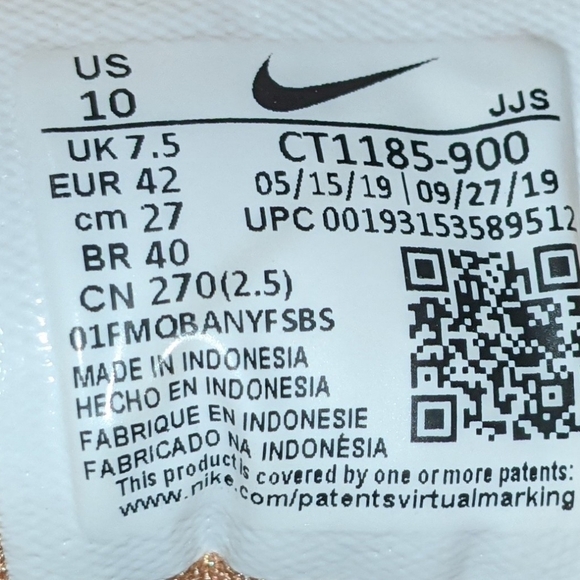 Nike Air Max 200 Holiday Sparkle Women's Running Shoes CT1185-900 Size 10 GUC - Picture 9 of 10